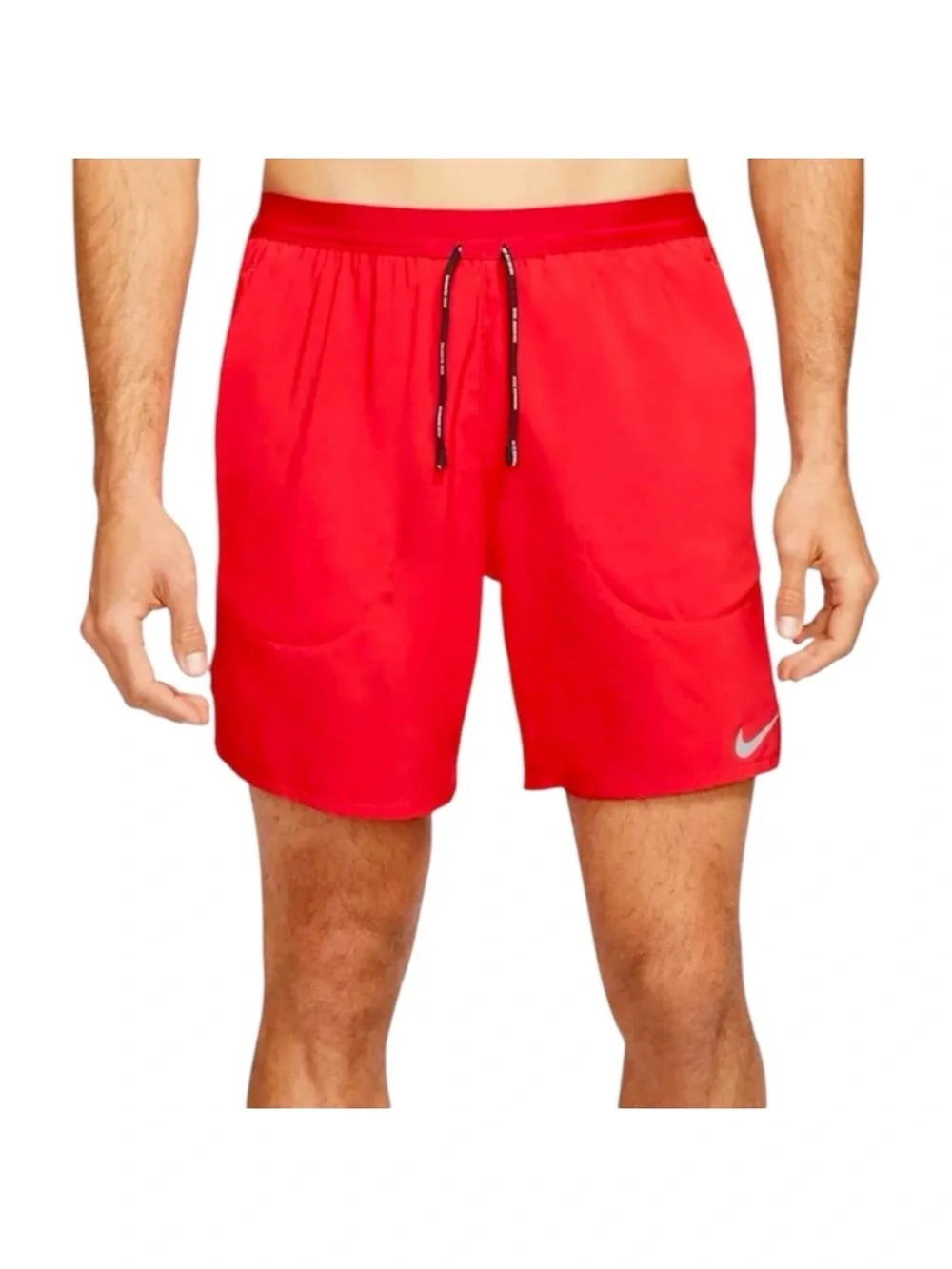 NIKE Dri Fit Flex Stride Running Shorts NEW Red Standard Fit 7” Length Size L
